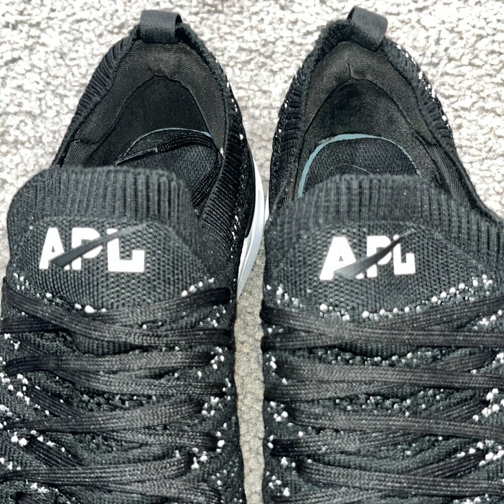 Apl Athletic Propulsion Labs Women's Techloom Wave Runners Sz 10 Black White Euc — image 5 of 8
